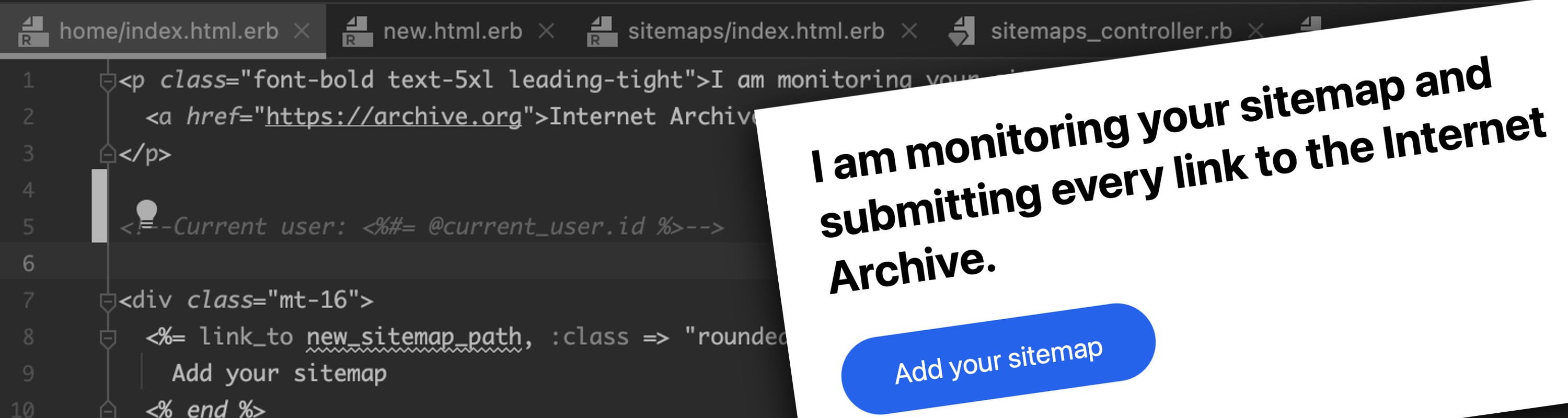 WIP: Building a sitemap to internet archive tool
