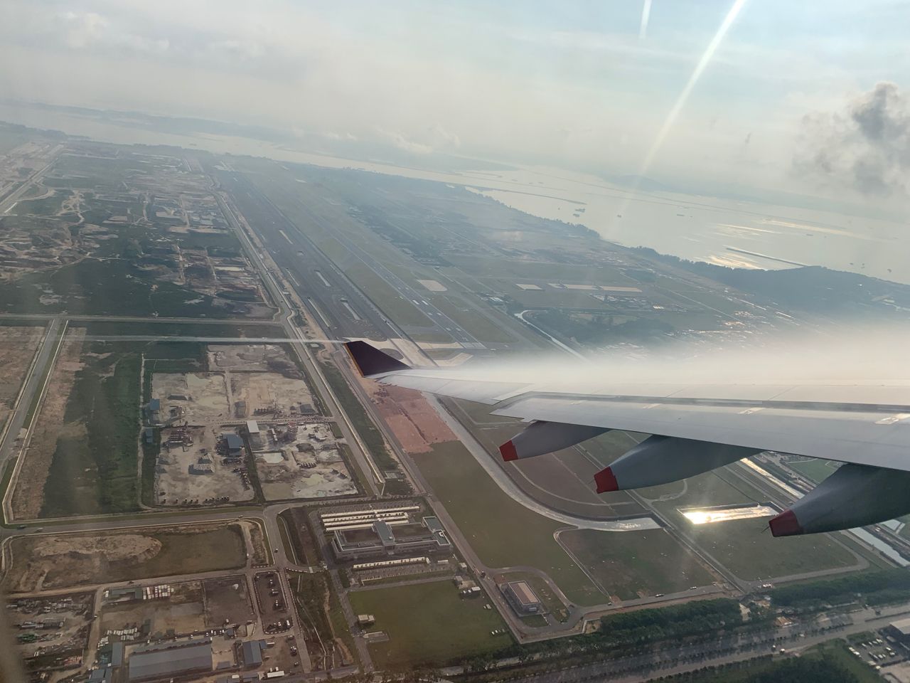 Approaching Singapore Changi Airport