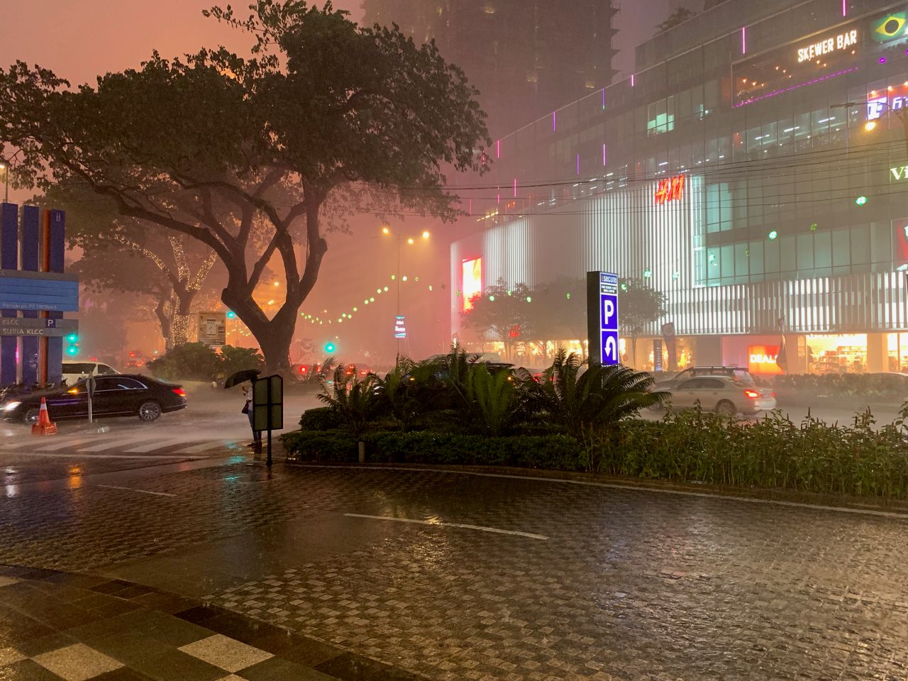 Sometimes it rains a lot and you are stuck in the mall