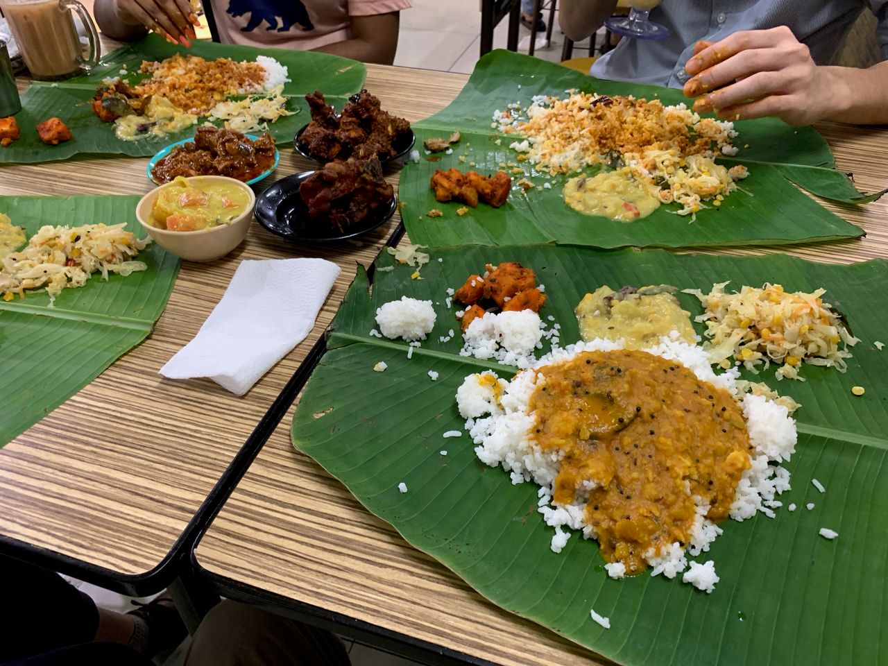 Another dish we always have to have, banana leaf rice