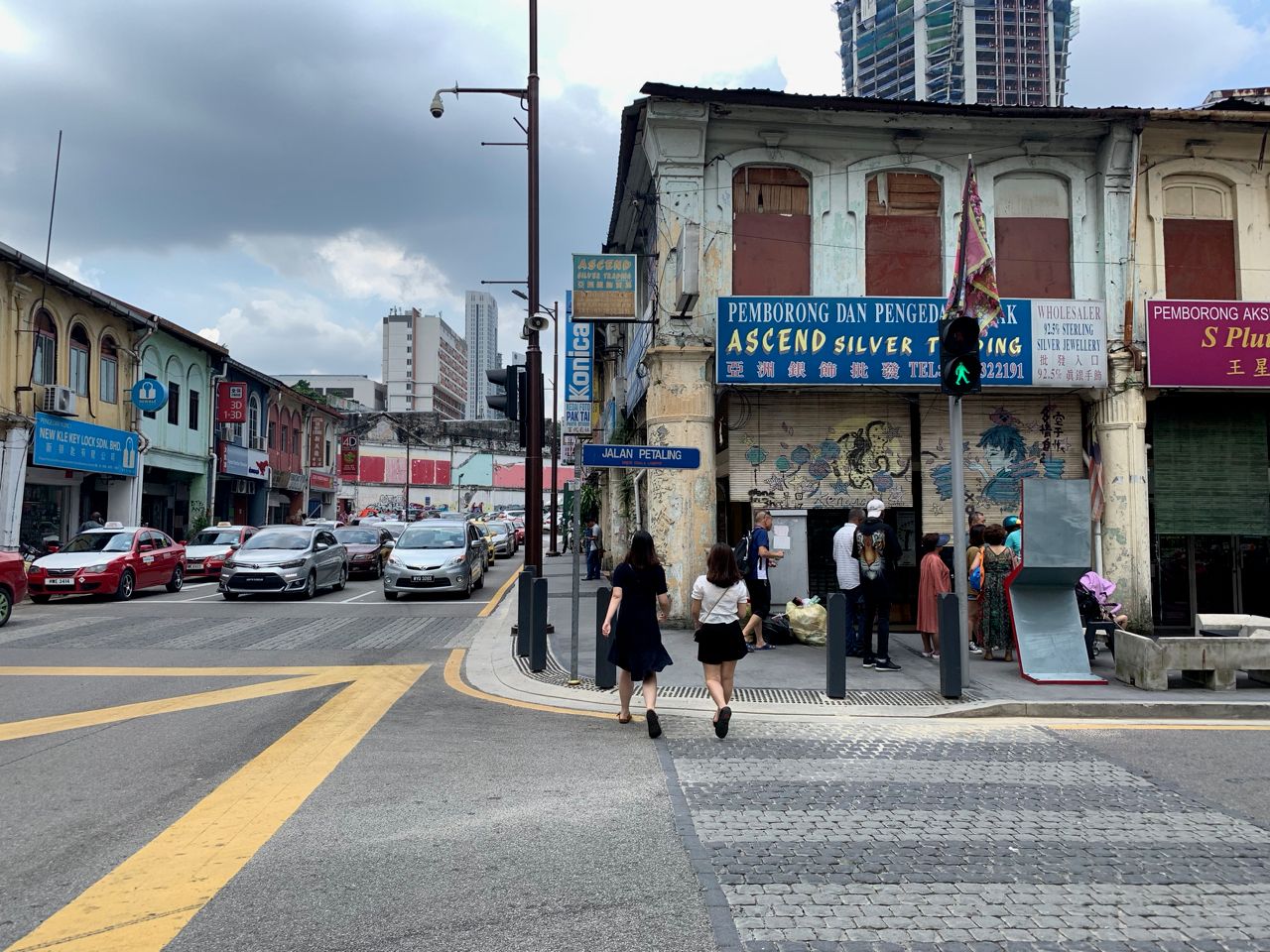 Older parts of the city are more pedestrian friendly