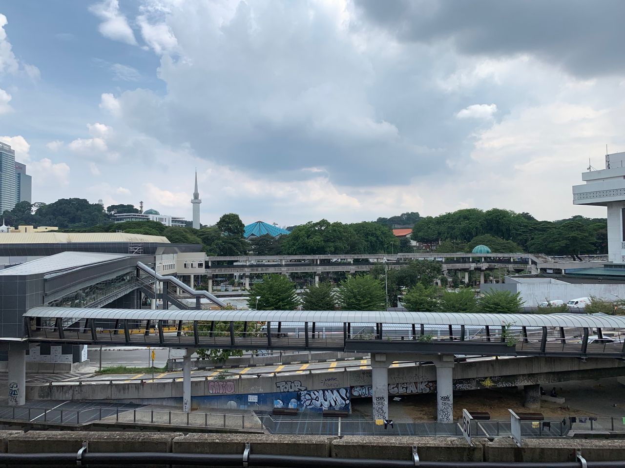 There are a lot of walkways and tunnels connecting malls with each other and public transport hubs. It’s sometimes tricky to move on the ground or cross streets as they are not very walkable